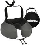 Cabeau Evolution S3 Travel Pillow – Straps to Airplane Seat – Ensures Your Head Won’t Fall Forward – Relax with Plush Memory Foam – Quick-Dry Fabric Keeps You Cool and Dry (Steel)…