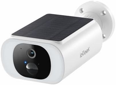 ieGeek 2K Camara Vigilancia WiFi Exterior Solar, Cámara de Seguridad sin Cables con Panel Solar Integrado, Visión Nocturna en Color, WiFi 2.4GHz, PIR Movimiento Detección, Audio Bidireccional