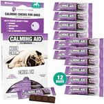 Nootie ProgilityMAX Calming Aid Chews for Dogs, Maximum Strength Calming Support for Dogs with Melatonin, 12 Single-Serve Bars, 4 Chews Per Bar