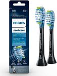 Philips Sonicare Premium Plaque Control RFID Replacement Brush Heads, Black, 2 Pack, HX9042/95