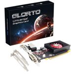 Glorto Radeon HD 5450 1GB DDR3 Low Profile Graphics Card, PCI Express 2.0 x16, HDMI/VGA/DVI, Entry Level GPU for PC, SFF and HTPC