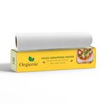 Orgienic Paper Food Wrapping Paper Roll 20 Meters | Parchment Paper | Butter Paper | Greaseproof & Oil Resistant | FDA Certified 100% Food Safe | for Home, Bakeries, Cafes & Restaurants (Pack of 1)