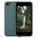 naykodi Soft Silicone Slim Back Cover Case for iPhone SE 2020 (Green)