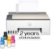 HP Smart Tank 5000 Wireless All-in-One Ink Tank Printer, Scanner, Copier with 2 Years of Ink Included, Best-for-Home, Cartridge-Free, Refillable and AI-Enabled. (5D1B6A)