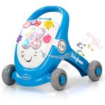 Baybee Oleo Baby Walker for Kids, Baby Activity Walker with Music, LED Light, Rotating Gears & Easy Grip Push Handle | Kids Walker for Baby Toddlers | Baby Walker for 0 to 2 years Boy Girl (Blue)