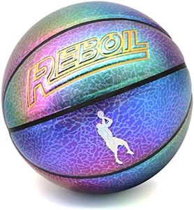 REBOIL Fans Memorial Basketball – Advance Purple Brilliant Composite Leather - Gifts for Kids Boys and Girls – Kobe Mamba Spirit Memorial Edition - Official Size and Weight. (Size 27.5")