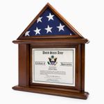 DECOMIL Flag Display Case with Certificate & Document Holder Frame by DecoMil