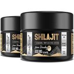 Shilajit Resin Gold Standard Shilajit - 600mg Himalayan Shilajit Blend with Ayurvedic Herbal Extracts, High Levels of Fulvic Acid, Supports Energy and Performance, 30 g (Pack of 2)