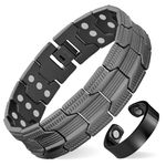 MagEnergy Copper Bracelet for Men, 3X Strength Magnetic Bracelet with 99.99% Pure Copper Ring & 3500 Gauss Magnets, Adjustable Length with Removal Tool