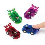 Baker Ross AG676 Mini Pull Back Racers-Pack of 6, for Kids Party Bag Fillers and Toys, Assorted, 6 Pack