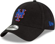 New Era MLB Core Classic 9TWENTY Adjustable Hat Cap One Size Fits All (New York Mets Black)