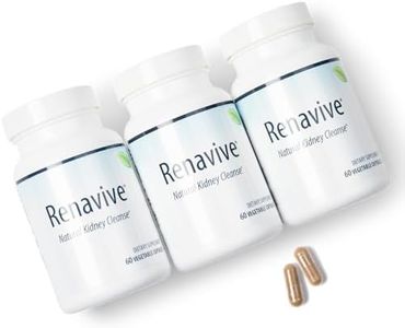 Renavive Kidney Cleanse - Premium Kidney Support Supplement with Chanca Piedra Stone Breaker - Supports Natural Cleansing & Urinary Tract Health - 60 Capsules (Pack of 3)