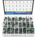 Glarks 24 Value 700PCS 0.22NF- 470NF Polyester Film Capacitor Assortment Kit