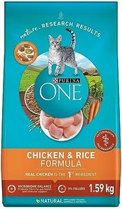 Purina ONE Dry Cat Food, Chicken & Rice Formula - 1.59 kg Bag