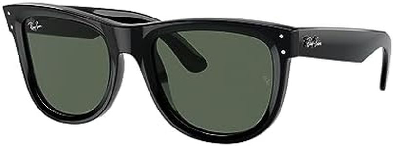 Ray-Ban Reverse Unisex UV Protected Green Lens Square Sunglasses - 0RBR0502S6677VR50