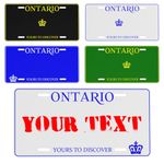 Personalized License Plate Ontario,Custom License Plate Ontario,Custom Aluminum License Plate,Add Your Text,6"×12" License Plate Suitable for Motorcycles,Ebike,Bicycles