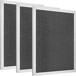 Jovitec 3 Pack Range Hood Filter 97007696 Aluminum Charcoal Combo Compatible with Broan/Kenmore/Maytag/Replace for 1172266, 41F, 5-3082, 51113711, Size 8-3/4 x 10-1/2 x 3/8 Inch