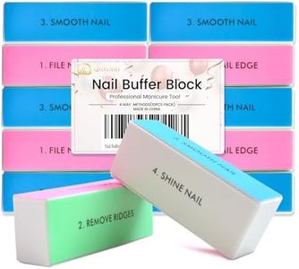 Nail Buffer Block 10 PCS, 4 Way Shine Polisher Nail Buffing File Manicure File Sanding Files for Nail Care, DIY&Salon Use