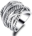 Mytys Silver 2 Tone Wide Statement 