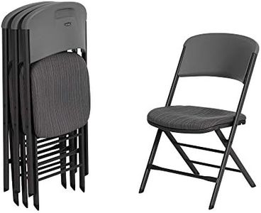 LIFETIME 480426 Commercial Grade Folding Chair (4 Pack), Urban Gray