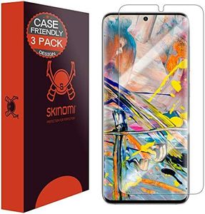 Skinomi Screen Protector Compatible with Samsung Galaxy S20 (6.2 inch)(3-Pack)(Case Compatible) Clear TechSkin TPU Anti-Bubble HD Film