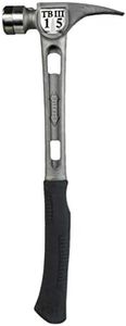 Stiletto TB3SC 15 oz TiBone III Titanium Hammer with Smooth Face Curved Handle