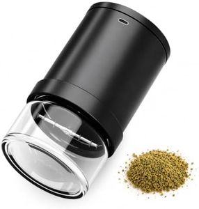Rechargeable Electric Grinder with Glass Jar for Dried Herbs & Coffee Beans