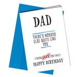 Birthday Card for DAD/Theres nobody else like you/Funny Rude Happy Birthday to DAD #1330