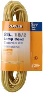 Coleman Cable 9420-89-19 16/2 25-Foot Lamp Cord, Gold