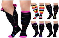 Breathffy 5 Pairs Plus Size Zipper 