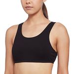 Jockey 1582 Women's Super Combed Cotton Elastane Stretch Slip On Crop Top with Stay Fresh Treatment_Black_L