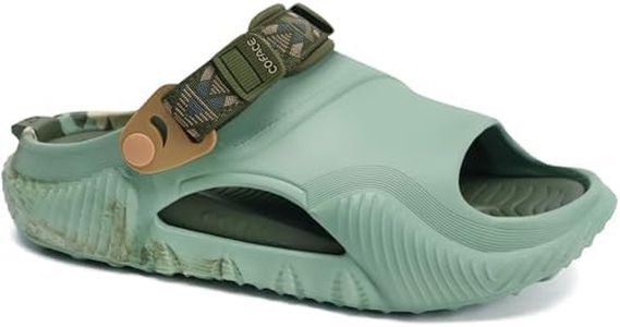 COFACE Mens Clogs with Arch Support Orthopedic Sandals for Men Orthotic 2025 Recovery Mules Man Plantar Fasciitis Summer Casual GreenCamo Size 7
