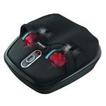 HoMedics Shiatsu Air Max Foot Massager with Heat -Padded, Two Massage Styles, Adjustable Intensity