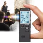 FiTspi Ghost Hunting EVP recorder, 8GB Paranormal Equipment Spirit Digital Voice Box, Digital Voice Recorder, Mini Spy Professional Dictaphone Audio Recording With WAV,MP3 Player