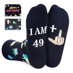 Zmart Unisex Birthday Socks Birthday Gifts Birthday Presents for Women Men, Funny Novelty 30th 50th Birthday Gifts, 50th Birthday Gifts, Medium