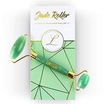 Jade Roller For Face Beauty Facial Skin Massager - 100% Original Natural Jade Stone - Rejuvenate Your Face, Neck & Eyes and Reduce Puffiness & Wrinkles