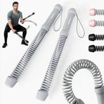 Ropeless Battle Ropes for Home Gym - Cordless Training Rope Fitness Equipment for Men & Women, Weighted Workout Ropes for HIIT, No-Jump Full-Body Exercise, Heavy Resistance & Travel-Friendly（Grey)