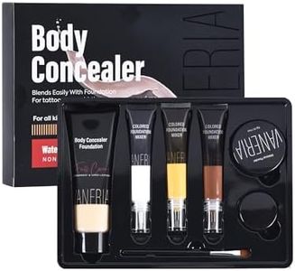 VANERIA Body Concealer, Tattoo Cover Up, Tattoo Cover Up Makeup Waterproof, Suitable For Scars, Birthmarks, Vitiligo and All Kinds Of Skin Tone, 3 Colors, 283g