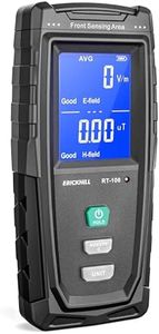ERICKHILL EMF Detector, Rechargeable Digital Electromagnetic Field Radiation Detector Hand-held Digital LCD EMF Meter Great Tester for Home EMF Inspections, Office, Ghost Hunting (RF Not Included)