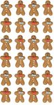 Abacus Cards Gingerbread Men Edible Cake Cupcake Decorations x24 (429)