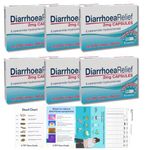 Diarrhoea Relief (6 Pack) Loperamide Hydrochloride, TDY Bundle Including Diarrhoea Causes & Relielf Guides + Stool Chart & Recording Chart