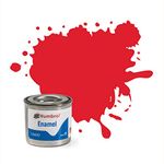 Humbrol Model Paint - AA0206 No 19 Bright Red - Gloss - Tinlet No 1 (14ml), Enamel Paints for Models, Plastic, Metal, Wood, Glass, Ceramics and More, Enamel Touch Up Paint - Paint Tin for Craft Kits