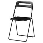 Ikea Nisse Folding Chair (Black,Iron)