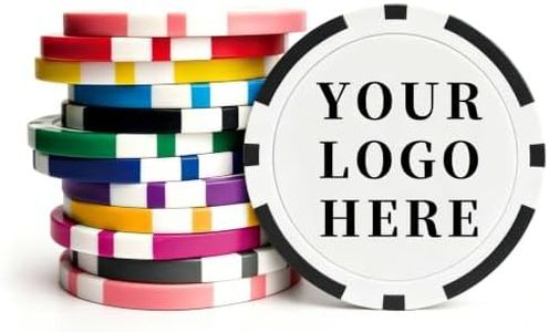 100PCS Custom Poker Chips with Logo/Image/Text for Party,Bar,Business