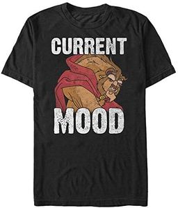 Disney Camiseta gráfica La Bella y la Bestia Current Mood, Negro, 4XL para Hombre