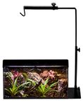 QWORK® Reptile Lamp Stand Adjustable 12-25 Inch Metal Heat Lamp Holder Hanger for Amphibians Snake Lizard Turtle Spider Terrarium Fish Aquarium