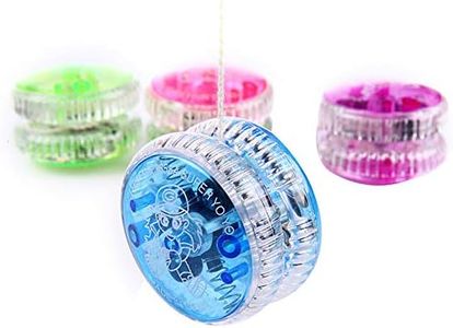 LED Light Up Yo Yo Yoyo for Kids Beginner Yoyo for Kids Responsive Ball Bearing Yoyo 4 Pack