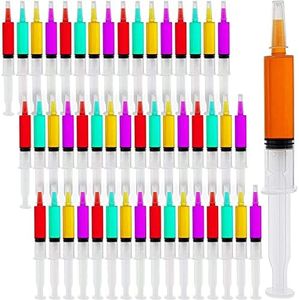 Juvale 30-Pack Plastic Shot Syringes, 1 Oz - Spooky Drink Syringes for Halloween Parties, Nurse Graduations, and New Year’s Celebrations