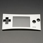 C-FUNN Replacement Front Shell Faceplate Cover Case Part For Nintendo Gameboy Micro GBM - Silver