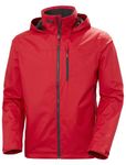 Helly-Hansen Men's Crew Hooded Jacket 2.0, 162 Red, Large